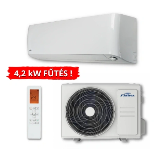 FISHER NORDIC (FSAIF-NORD-123AE3 / FSOAIF-NORD-123AE3) KLÍMA MONO OLDALFALI SZETT 3,5 KW