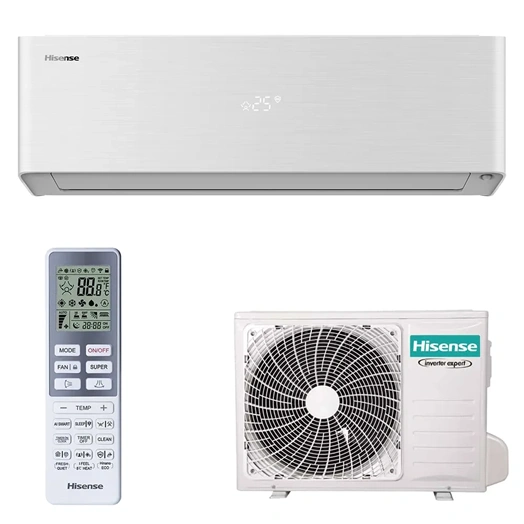 HISENSE ENERGY PRO X ( QH35XV4AG/I AS35XV4EW/O ) KLÍMA MONO OLDALFALI SZETT 3,5KW