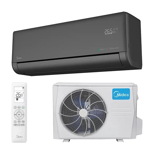 MIDEA SOLSTICE SOL-09-BL-SP (EZB-09RD6-I / EZ-09RD6H-O) KLÍMA MONO OLDALFALI SZETT FEKETE 2,6 KW